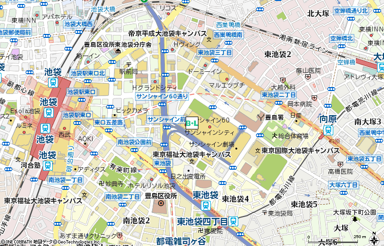 大沢眼科付近の地図